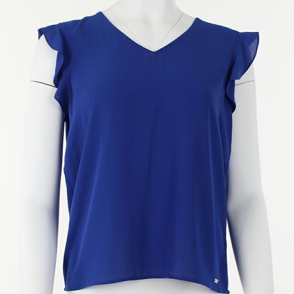 Calvin Klein Petite Ruffled Top - Picture 2 of 5